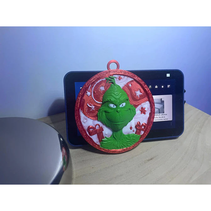 Bola Navidad - Grinch Relieve 2