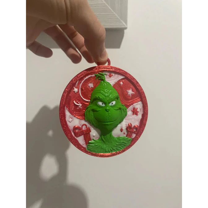 Bola Navidad - Grinch Relieve 3