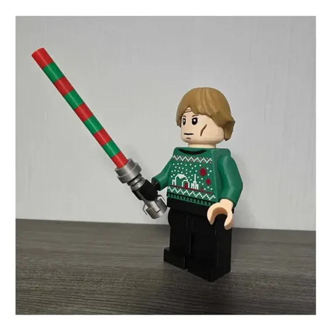 Luke Skywalker Edición De Navidad - Figura Navideña 3