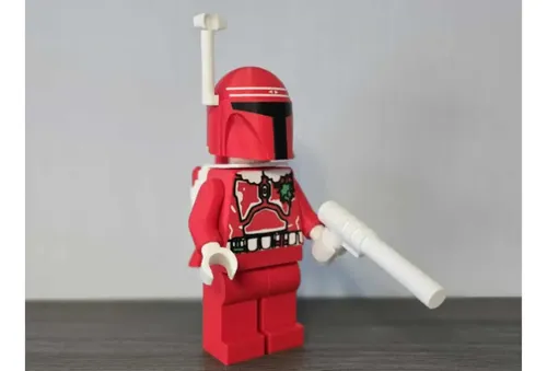 Mandalorian Edición Roja De Navidad - Figura Navideña
