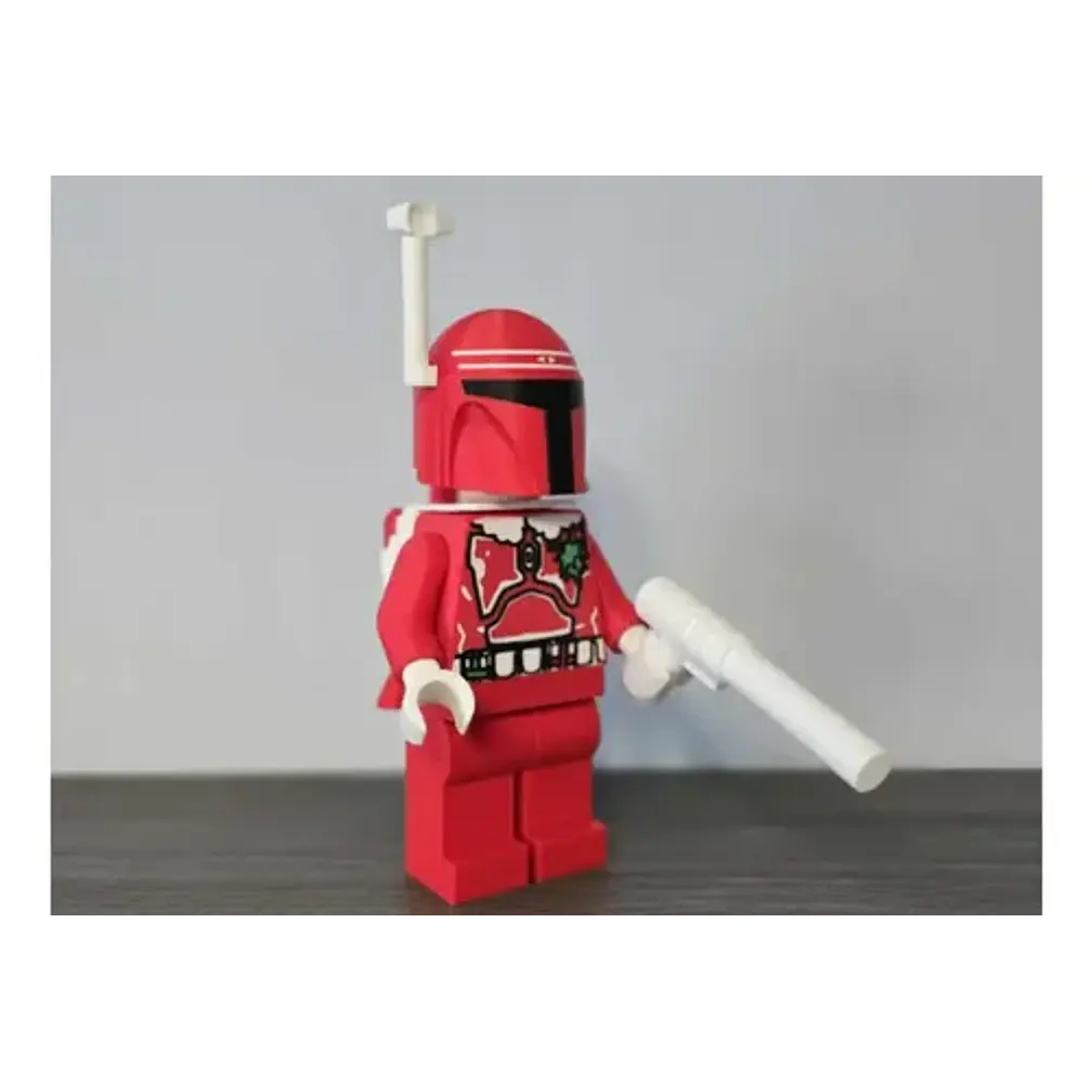 Mandalorian Edición Roja De Navidad - Figura Navideña 1