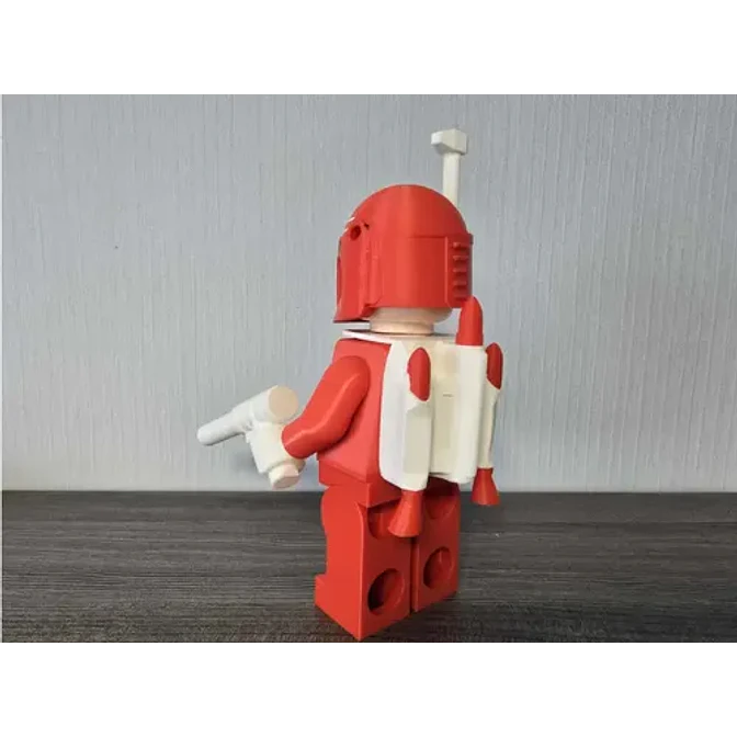 Mandalorian Edición Roja De Navidad - Figura Navideña 3