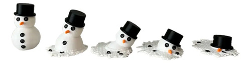 Adorno Navidad - Muñeco De Nieve Derritiéndose (5 Un)