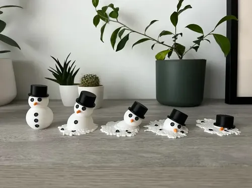 Adorno Navidad - Muñeco De Nieve Derritiéndose (5 Un) - Foto 2