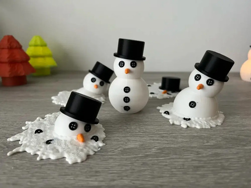 Adorno Navidad - Muñeco De Nieve Derritiéndose (5 Un) - Foto 3