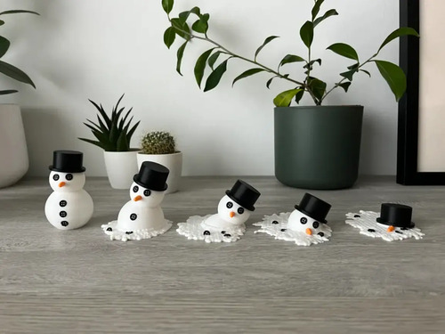 Adorno Navidad - Muñeco De Nieve Derritiéndose (5 Un) - Foto 4