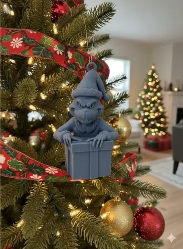 Adornos Para Árbol De Navidad- Grinch Con Regalo - Foto 2