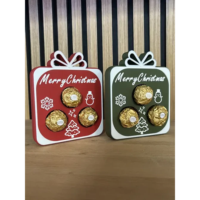 (pack 2) Caja Decorativa - Regalo Navidad 2