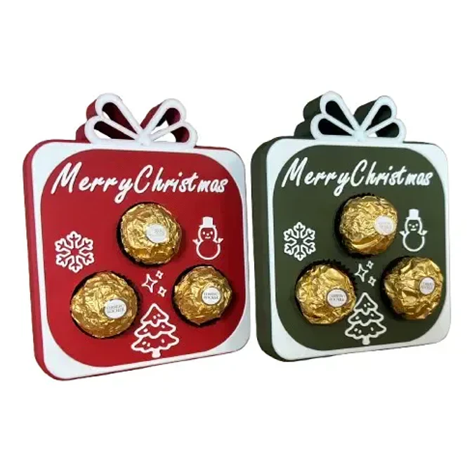(pack 2) Caja Decorativa - Regalo Navidad 5