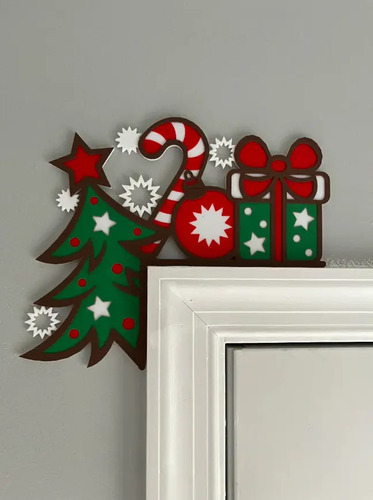 Adorno - Esquina De Puerta Navideño - Foto 2