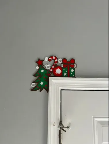 Adorno - Esquina De Puerta Navideño - Foto 3