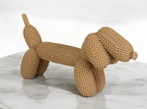Figura Decoración- Perro Salchicha De Globo Tejido - Foto 3