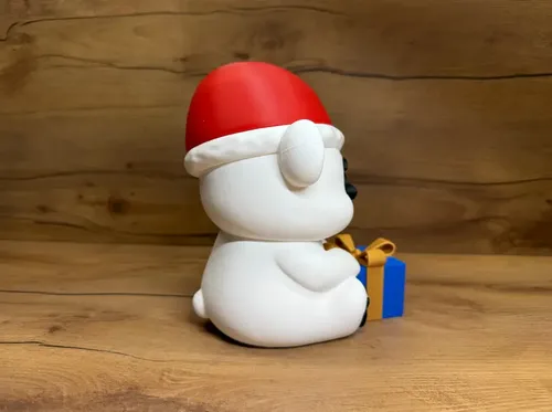 Figura Navideña- Oso De Navidad Con Regalo - Foto 3