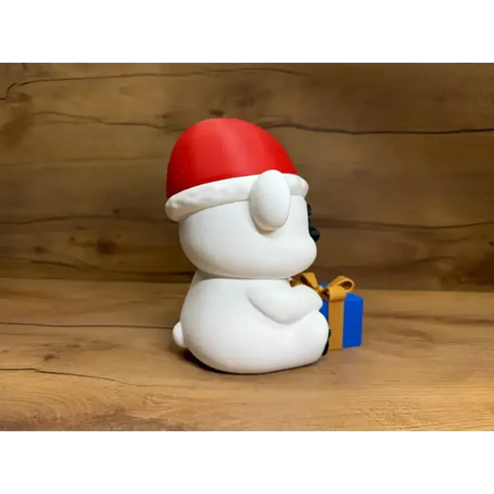Figura Navideña- Oso De Navidad Con Regalo 3