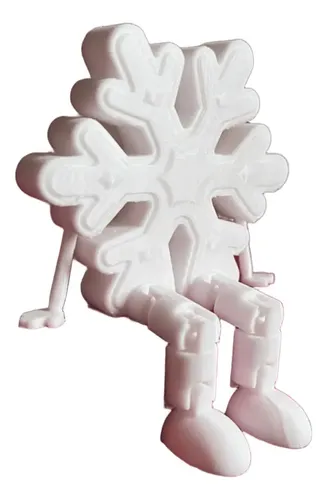 Adorno De Navidad - Copo De Nieve Articulado