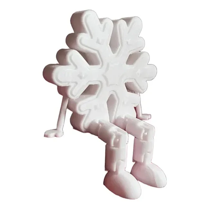 Adorno De Navidad - Copo De Nieve Articulado 1
