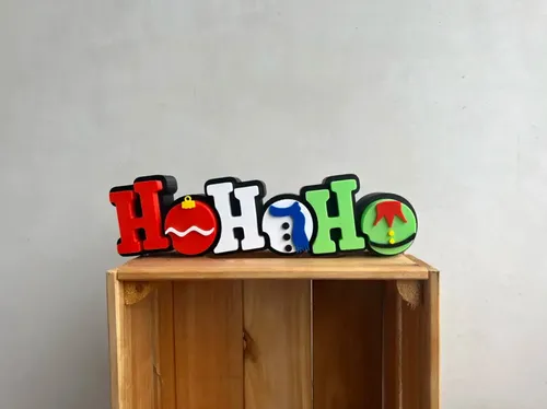 Adornos - Letreros Navideños Ho Ho Ho - Foto 4