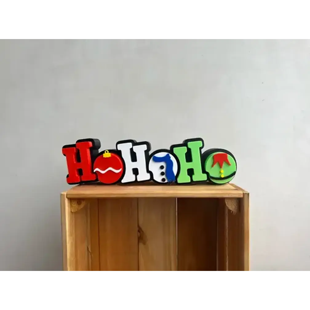 Adornos - Letreros Navideños Ho Ho Ho 4