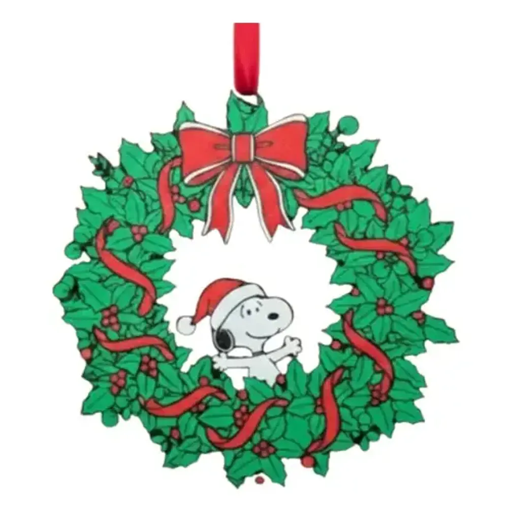 Decoración - Corona De Navidad Estilo Snoopy 2