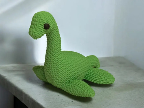 Figura Decoración- Monstruo Del Lago Ness Tejido - Foto 3