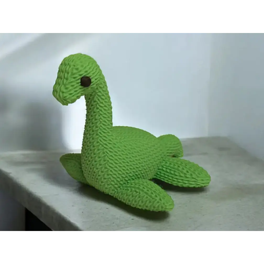 Figura Decoración- Monstruo Del Lago Ness Tejido 3