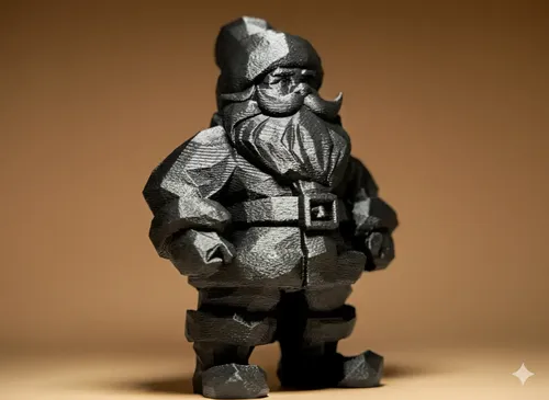Figura Papa Noel Geométrico - Navidad - Foto 2