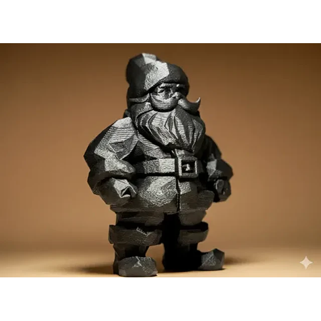 Figura Papa Noel Geométrico - Navidad