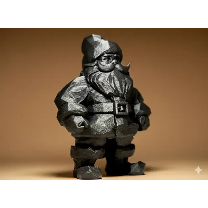 Figura Papa Noel Geométrico - Navidad 2