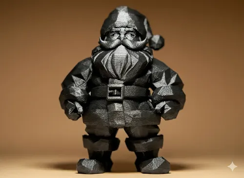 Figura Papa Noel Geométrico - Navidad - Foto 3