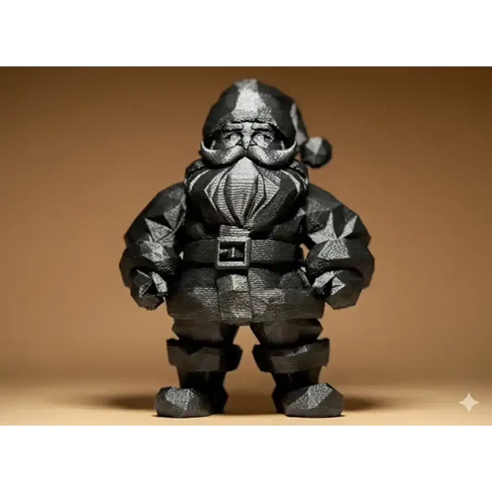 Figura Papa Noel Geométrico - Navidad 3