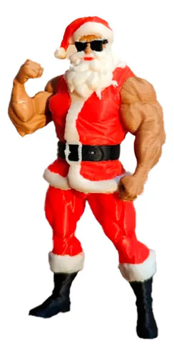 Adorno Navidad - Papa Noel Musculoso