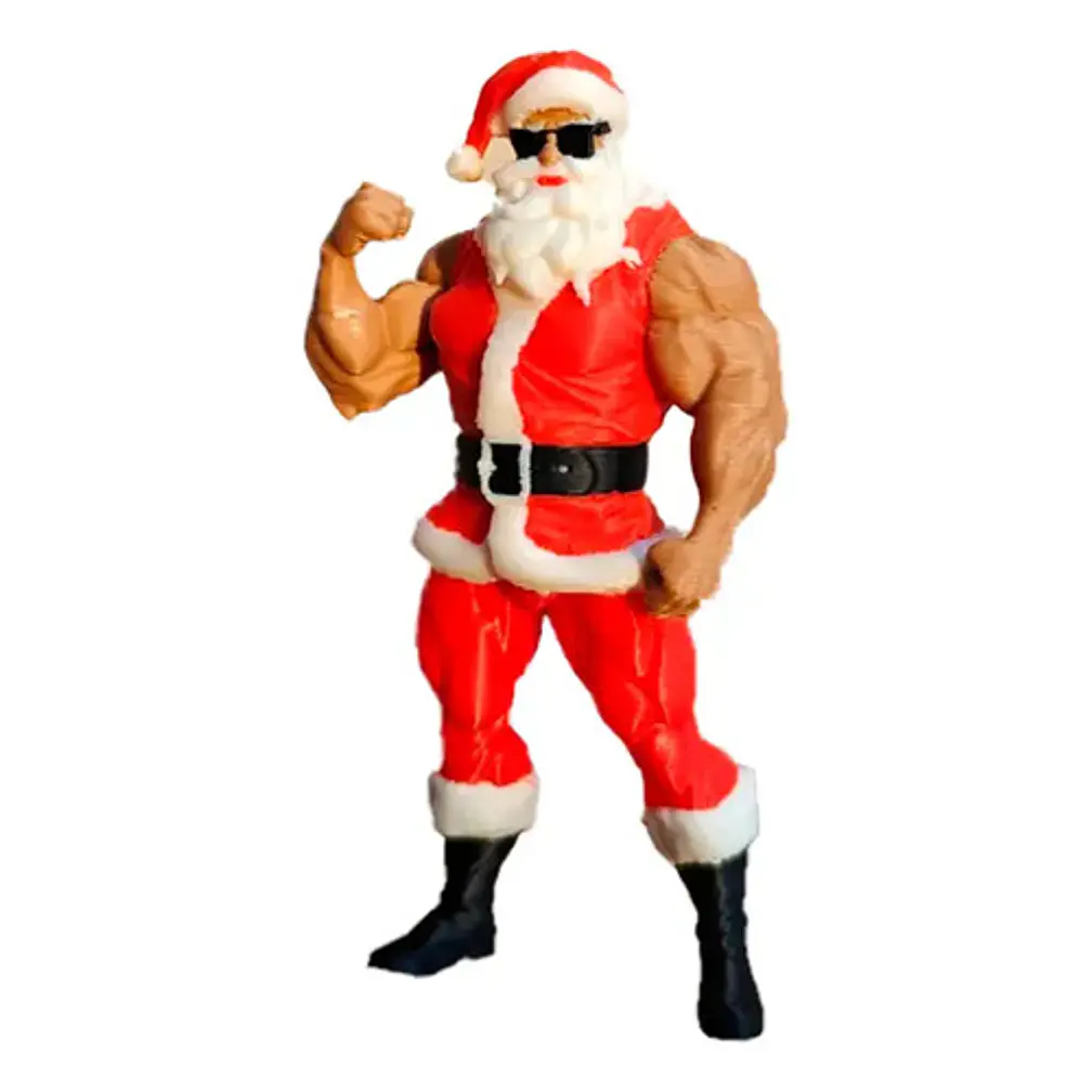 Adorno Navidad - Papa Noel Musculoso 1