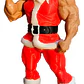 Adorno Navidad - Papa Noel Musculoso - Miniatura 1