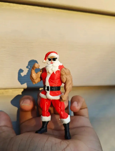 Adorno Navidad - Papa Noel Musculoso - Foto 2