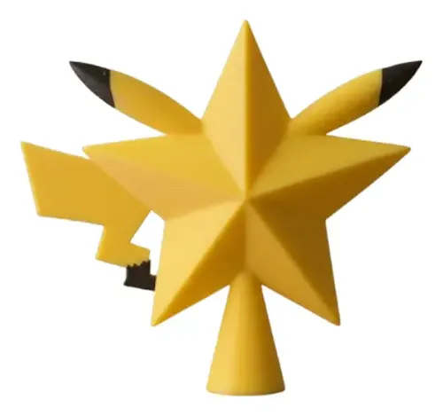 Adorno De Navidad - Estrella De Árbol Pikachu - Foto 2