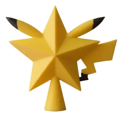 Adorno De Navidad - Estrella De Árbol Pikachu - Foto 3