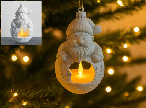 Portavelas De Papá Noel Colgable - Foto 3