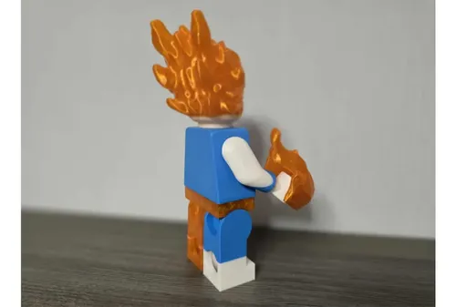 Figura Decorativa De Los Cuatro Fantásticos Antorcha Humana - Foto 3