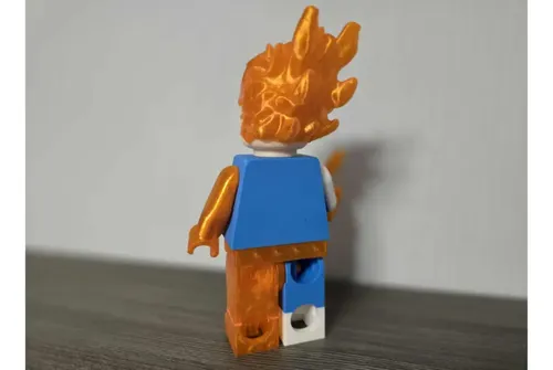 Figura Decorativa De Los Cuatro Fantásticos Antorcha Humana - Foto 4
