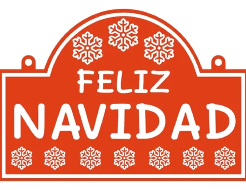 Adorno De Navidad - Cartel De Feliz Navidad