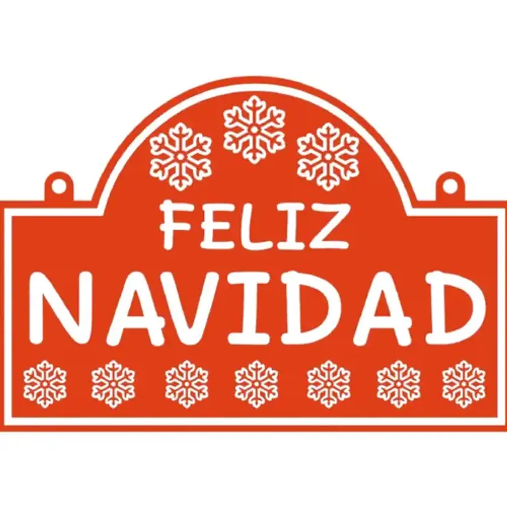 Adorno De Navidad - Cartel De Feliz Navidad 1