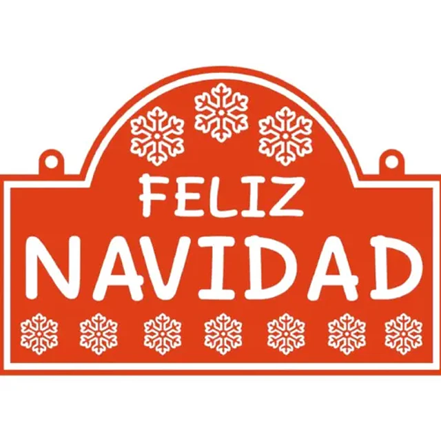 Adorno De Navidad - Cartel De Feliz Navidad