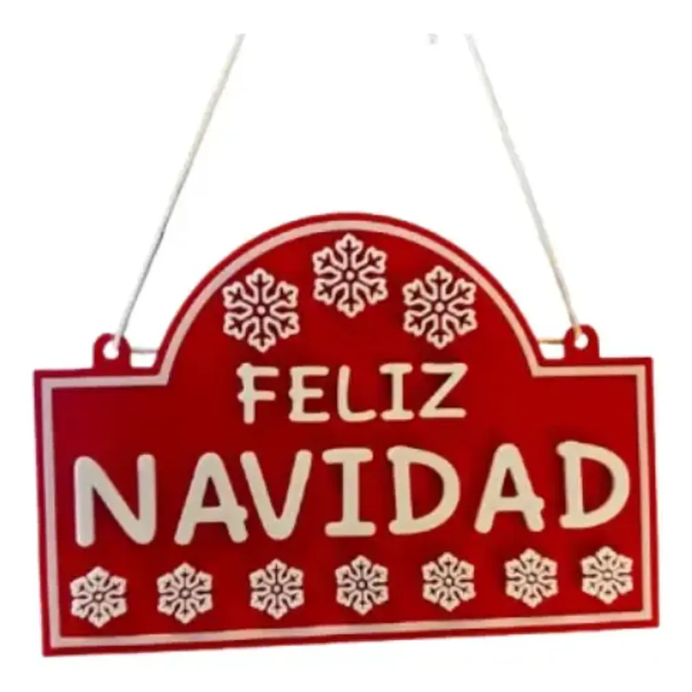 Adorno De Navidad - Cartel De Feliz Navidad 3