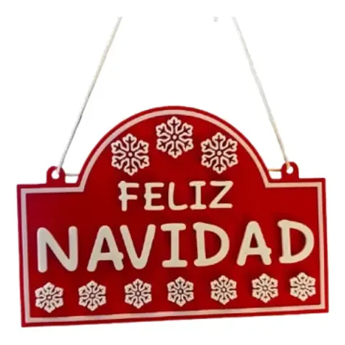 Adorno De Navidad - Cartel De Feliz Navidad 3