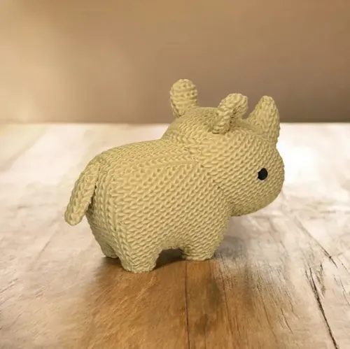 Figura Decoración- Rinoceronte Tejido - Foto 3