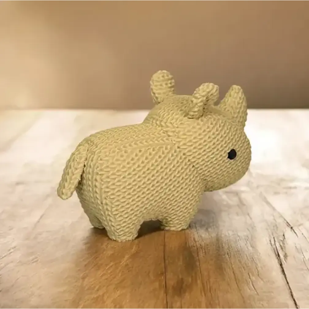 Figura Decoración- Rinoceronte Tejido 3