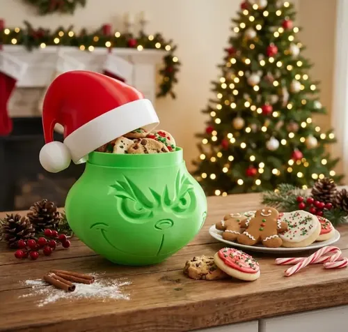 Decoración Cuenco Para Galletas Grinch - Foto 3