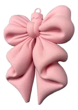 Adorno Navideño - Lazo Coqueto Rosado - Foto 2