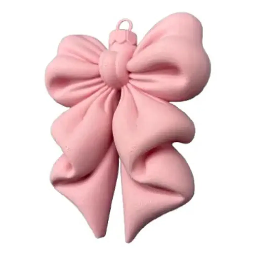 Adorno Navideño - Lazo Coqueto Rosado 2