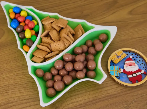 Adorno - Plato Árbol De Navidad Para Aperitivos - Foto 4